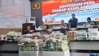 Polisi Lampung Pamer Tangkapan Narkoba Senilai Rp 235 Miliar
