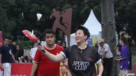 Aksi Seru Liliyana Natsir dan Mohammad Ahsan Main Bulu Tangkis Gunakan Teflon dan Raket Ny...