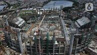 Tak Terganggu Cuaca Ekstrem, Proyek Jakarta International Stadium Capai 49 Persen