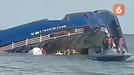 KMP Muchlisa Tenggelam di Perairan Teluk Balikpapan