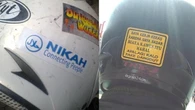6 Stiker Tanda Kebelet Nikah di Helm Ini Bikin Ketawa Geli