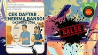 Cek Fakta: Tidak Benar Ini Link Cek Isi KTP Penerima Bansos Oktober 2025