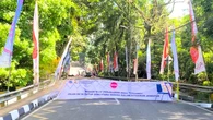 Selesai Diperbaiki, Akses Jalan Depan Kantor Pemkot Cimahi Masih Dibatasi