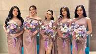 Pesona Bridesmaid Mahalini yang Mencuri Perhatian, dari Lyodra hingga Aaliyah Massaid