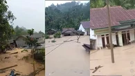 Banjir Bandang Terjang Lampung Barat: 3 Rumah Hanyut Terbawa Arus, Tak Ada Korban Jiwa