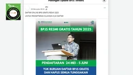 Cek Fakta: Link Ini Bukan Pendaftaran Resmi BPJS Oline Gratis