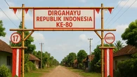 8 Gambar Gapura 17 Agustus dari Bambu Simple, Rekomendasi Dekorasi Kampung yang Estetik