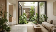 8 Inspirasi Rumah Kecil dengan Taman Tengah agar Cahaya Masuk Maksimal, Terasa Lebih Luas ...