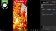 Cek Fakta: Tidak Benar Video yang Diklaim Proses Pembuatan Patung Emas Paus Fransiskus
