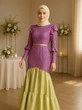 8 Inspirasi Gamis Brokat Satin 2025 dengan Paduan Warna Kontras untuk Pesta, Tampil Beda d...