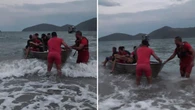 Vídeo mostra resgate dramático de família à deriva em Ubatuba