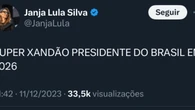 PF investiga ataque hacker à conta de Janja no X, ex-Twitter
