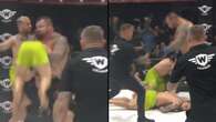 Eddie Hall vence dois rivais ao mesmo tempo em luta de MMA; assista