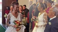 Sem nunca ter namorado, idosa de 70 anos encontra amor e se casa