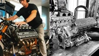 Moto
personalizada recebe motor V8 de Ferrari; ouça o ronco