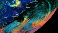 Ventos: imagens de satélite apontam passagem de dois ciclones