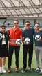 Pedro e David Luiz recebem elenco de ‘Deadpool & Wolverine’ no Maracanã