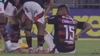 Fla x Sport: Carrascal se machuca sozinho e sai no primeiro tempo