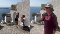 Pedido de casamento romântico vira cena engraçada e viraliza