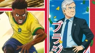Vini e Ancelotti viram personagens de animes em arte da Seleção