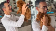 Cesar Tralli se derrete por novo membro da família: "Maravilhosa"