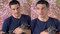Mateus Solano explica nome inusitado de seu gato de estimação