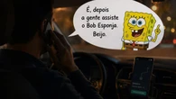 Motorista usa Bob Esponja para avisar esposa sobre sequestro