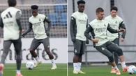 Vini Jr. treina de "cara fechada" no Real Madrid após El Clásico