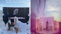 Mãe surpreende e faz ultrassom ao vivo durante chá revelação