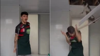 Jovem grava vídeo de dança, mas é surpreendido com ataque de gato