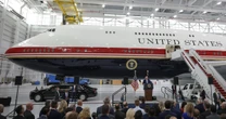 Trump unveils new Air Force One, gifted from Qatar