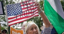 Demonstrators protest Trump's visit to Scotland ahead of U.S.-EU trade talks