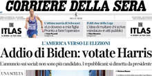 Le prime pagine di oggiGrande spazio al ritiro di Biden, poi il giornalista della Stampa aggredito da militanti di Casa Pound, e le discussioni nella maggioranza