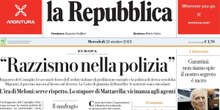 Le prime pagine di oggiLe accuse di razzismo del Consiglio d'Europa a polizia e politica italiana, i primi due anni di governo Meloni, e la gestione delle persone migranti