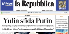 Le prime pagine di oggiIl messaggio della moglie di Navalny, l'inquinamento dell'aria in pianura Padana, e la sicurezza sul lavoro