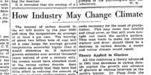 È da 70 anni che ci diciamo che stiamo causando il cambiamento climatico