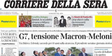 Le prime pagine di oggiGli aiuti all'Ucraina decisi al G7, la discussione fra Italia e Francia sull'aborto, e le sanzioni per la rissa alla Camera