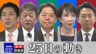 自民党総裁選 5人の候補者 きょうの活動は