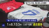 偽ブランドなどで輸入差し止め ことし6月まで半年で1万8153件