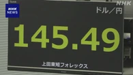 円相場 1ドル145円台半ばまで値上がり ドル売り円買い戻す動き
