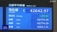株価 小幅に値下がり