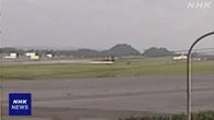 沖縄 米軍のF15E戦闘機 車輪1つ欠け嘉手納基地に着陸