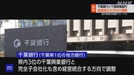 千葉銀と千葉興銀 統合で調整 国内有数の地銀グループへ