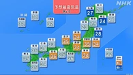 東・西日本中心にきょうも猛暑予想 熱中症対策の徹底を