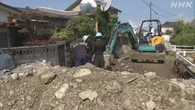 熊本 八代 記録的大雨で1mの土砂堆積 暑さの中撤去 めどたたず