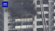 大阪 泉大津の府営住宅で火事 複数のけが人か