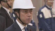 小泉農相「古古古米」の備蓄倉庫視察