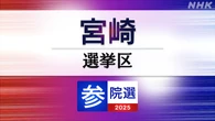 参議院選挙 宮崎選挙区 定員1に4人が立候補