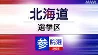 参議院選挙 北海道選挙区 定員3に12人が立候補