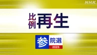 参議院選挙 再生の道 比例代表の名簿登載者は